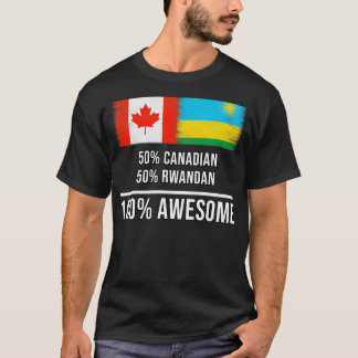 Camiseta 50 canadenses 50 ruandeses 100 Presente Incrível p