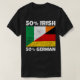 Camiseta 50% de irlandeses 50% de irlandeses alemães Espeta (Frente do Design)