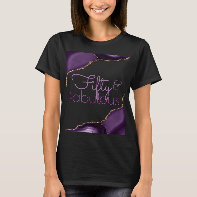 Camiseta 50 e Agato Roxo Fabuloso (Frente)