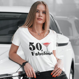 Camiseta 50 e Fabulosa Babe de Aniversário