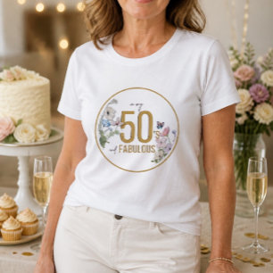 Camiseta 50 e Fabulosa flor selvagem