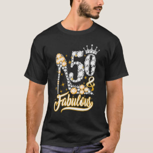 Camiseta 50 e Fabuloso Diamante S de 50 Anos de Idade
