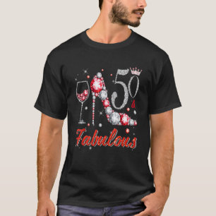 Camiseta 50 E Fabuloso Diamond High Heels Felizes 50º Nasci