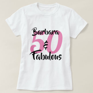 Camiseta 50 e Fabuloso Festa de Aniversário Personalizada