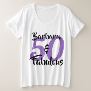 Camiseta 50 e Fabuloso Festa de Aniversário Personalizada