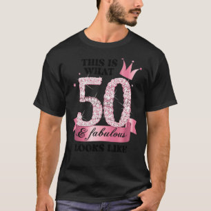 Camiseta 50 e Fabuloso Grupo de Partido Branca Rosa Candid 