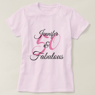 Camiseta 50 e Festa de aniversário personalizada fabulosa