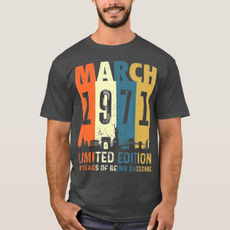 Camiseta 50 Edição limitada feita em março de 1971 50ª