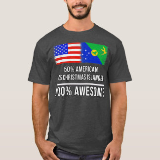 Camiseta 50 Ilhas de Natal Americanas 50 Islanders 100 Gif