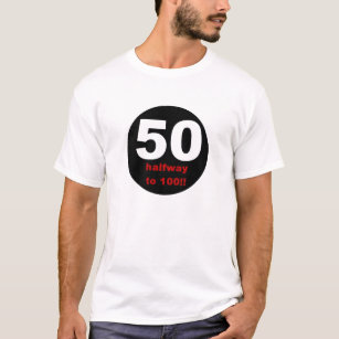 Camiseta 50 incompletamente a 100