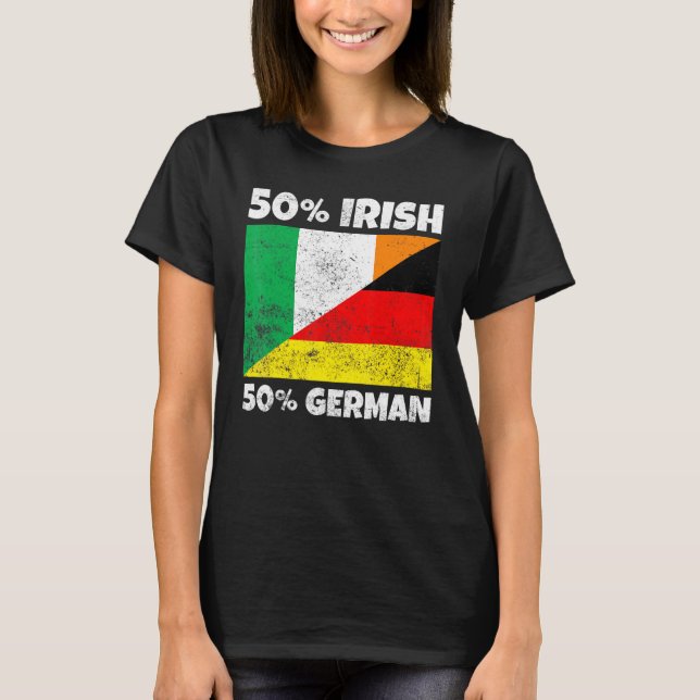 Camiseta 50 Irlandês 50 Irlandês Alemão (Frente)