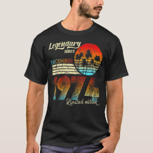 Camiseta 50 Legendária De Aniversário Desde Dezembro De 197