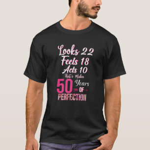 Camiseta 50 Mulheres Com Decoração De Aniversário Melhor De