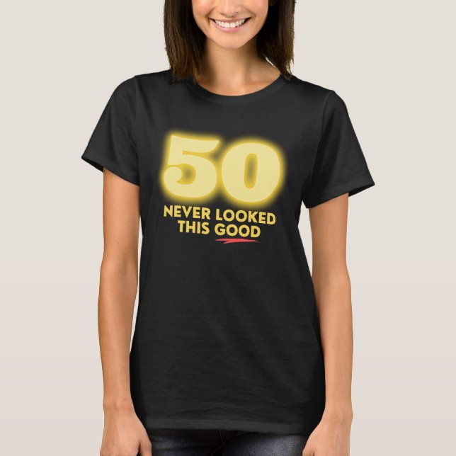 Camiseta 50 Nunca Pareceu Bom (Frente)