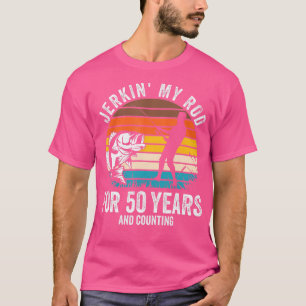 Camiseta 50.o aniversário do Dia da Pesca Engraçado pelo Pe