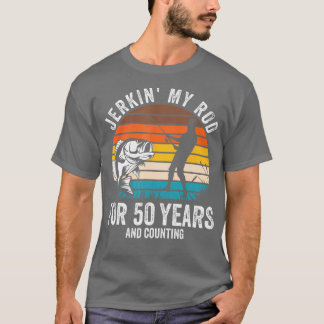 Camiseta 50.o aniversário do Dia da Pesca Engraçado pelo Pe