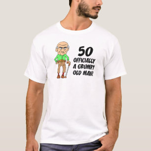 Camiseta 50.o aniversário Oficialmente inchado Velho