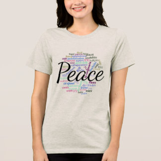 Camiseta 50 palavras para a paz - KulshanPeace