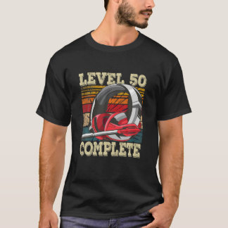 Camiseta 50 Presente de aniversário - Tema de Jogador Desbl
