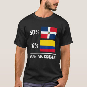 Camiseta 50 República Dominicana 50 Colômbia Bandeira Colom