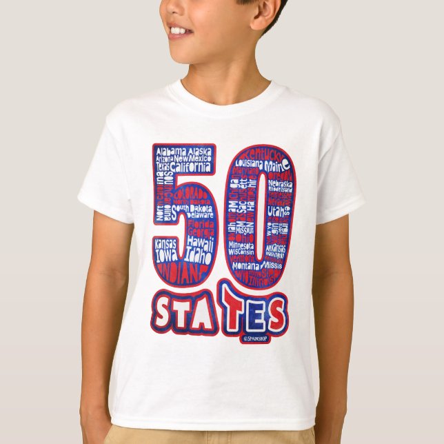 CAMISETA 50 STATES USA (Frente)