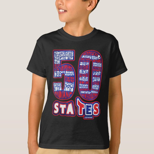 CAMISETA 50 STATES USA (Frente)