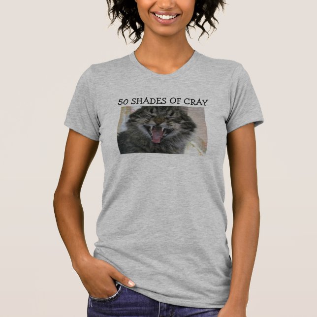 Camiseta 50 tons de Gatinho do compartimento (Frente)
