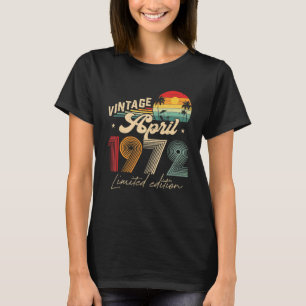 Camiseta 50 Year Old Vintage April 1972 50th Birthday Party