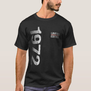 Camiseta 50A Mulher Do Aniversário Vintage 1972 Aniversário