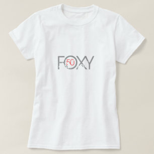 Camiseta 50th aniversário - cinqüênta Foxy