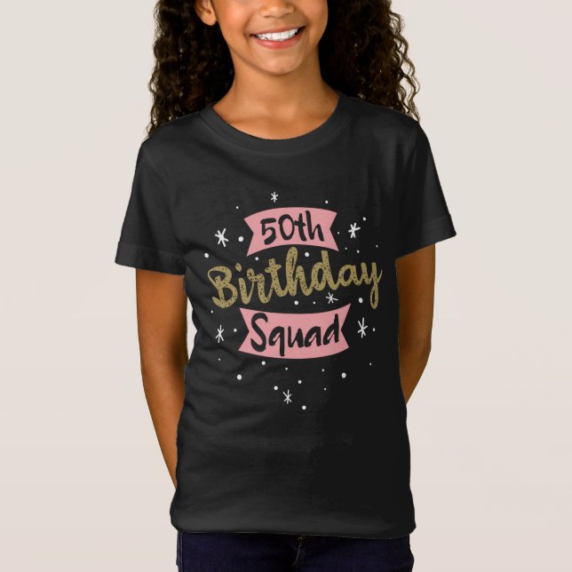 Camiseta 50th Birthday Squad (Frente)