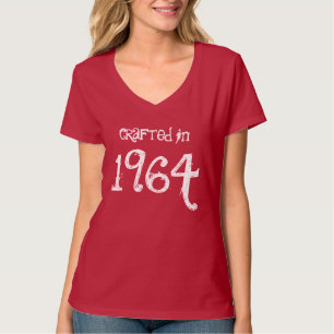 Camiseta 50th Presente de aniversário Crafted em 1964 ou