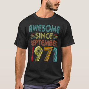 Camiseta 51º aniversário 51 anos é incrível desde setembro