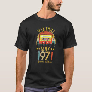 Camiseta 51º aniversário 51 anos Vintage maio 1971 Retro