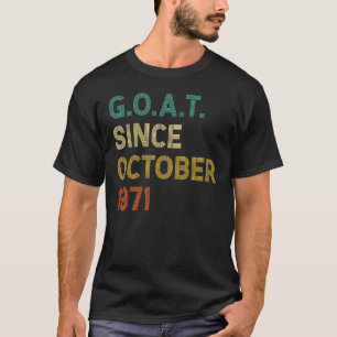Camiseta 5110000ruas De Idade 51 Anos De Cabra Desde Outubr