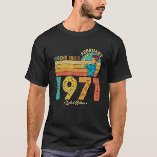 Camiseta 511Aniversário de fevereiro de 1971 Legenda desde 