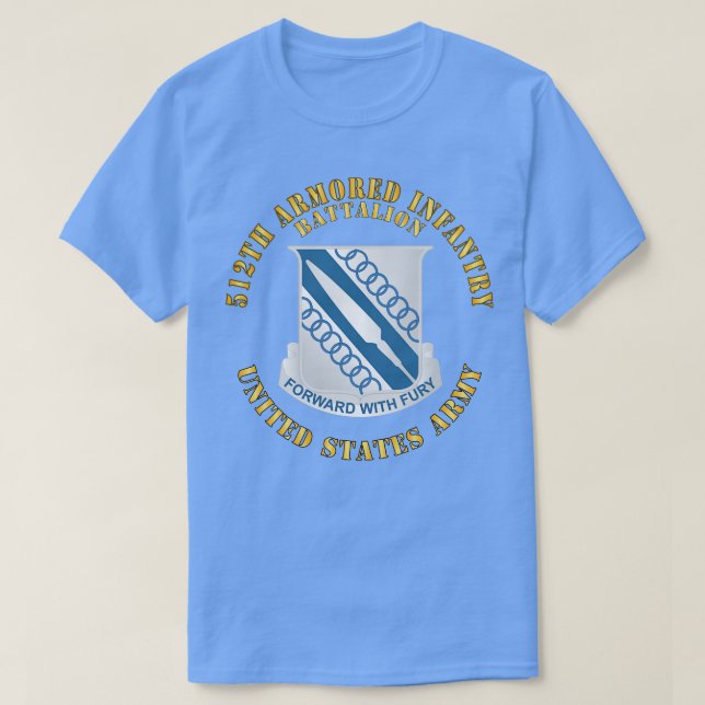 Camiseta 512th Armored Infantry Battalion 4th Armored Div (Frente do Design)