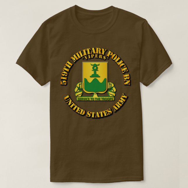 Camiseta 519.ª Polícia Militar Bn Vipers (Frente do Design)
