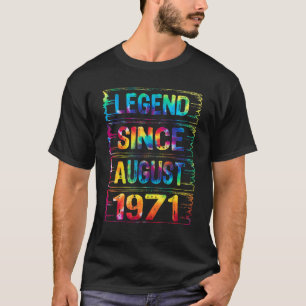 Camiseta 51 Anos De Agosto Desde 1971 51rua Aniversário