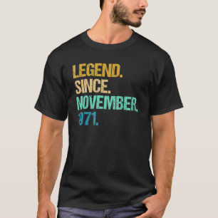 Camiseta 51 Anos De Idade Incrível Desde Novembro De 1971 5