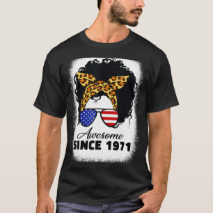 Camiseta 51 Anos De Idade, Leopard Incrível Desde 1971 Aniv
