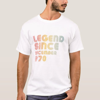 Camiseta 51 Homens De Aniversário Vintage Legend Desde 19 D