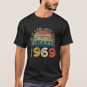 Camiseta 52ª Decoração De Aniversário Maio De 1969 Homens M