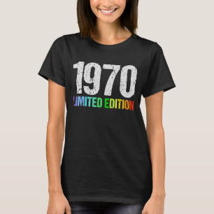 Camiseta 52º Aniversário Damas Mens 52 Anos 1970 1