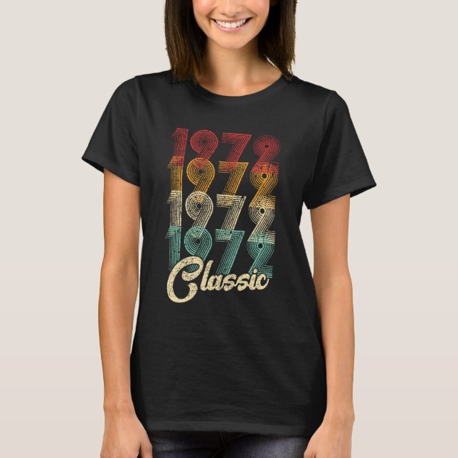 Camiseta 52º Aniversário Gift Classic 1972 52 Anos (Frente)