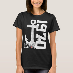 Camiseta 52 anos de capacidade 1970 Marinheiro 52.o anivers