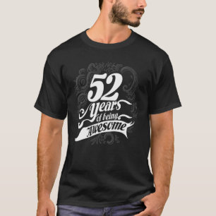 Camiseta 52 Anos De Idade 52ª Vintage De Aniversário Sendo 