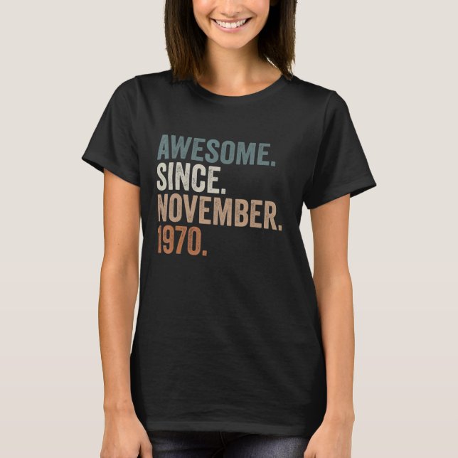 Camiseta 52 Anos De Idade Oferece Presentes Incríveis Desde (Frente)