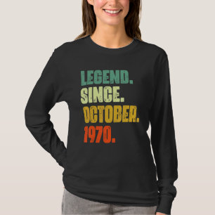 Camiseta 52 Anos De Legenda Desde Outubro De 1970 52º Nasci