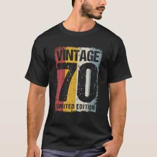 Camiseta 52 Anos Vintage 1970 52Nd Aniversário Decoração